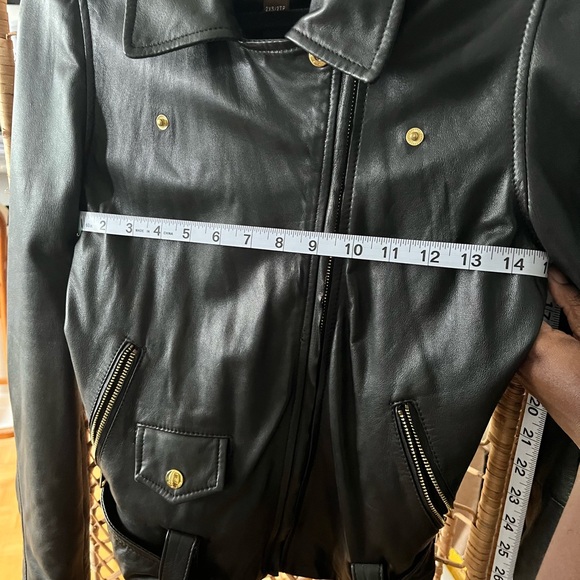 Daniel Leather Jacket with Gold Hardware! - Picture 12 of 13